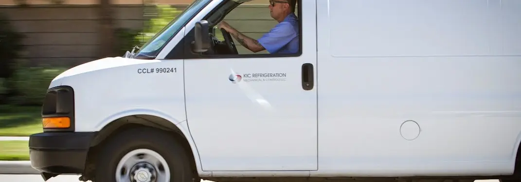 KIC Refrigeration service vehicle serving Ephrata area
